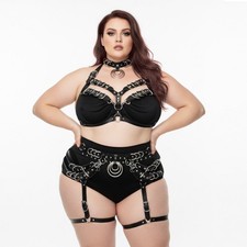 UK Größe 6-30+ Bondage Heavy Metal Harness,...