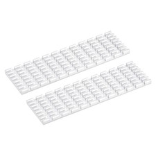 2 Pack M.2 SSD Heatsink Cooler with Thermal Pad for PC, 70x22x3mm, Light White