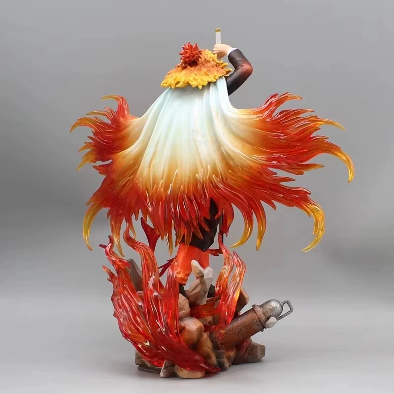 Demon Slayer Rengoku Kyojuro Figur 30cm Flammen Hashira Anime PVC Statue - Bild 4 von 4
