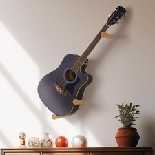 Acoustic Horizontal Guitar Hangers for Wall Wooden Wall Mount Wood Color