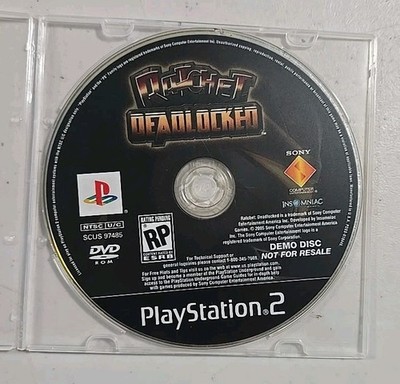 Ratchet: Deadlocked (Sony PlayStation 2, 2005) Disc Only Tested 