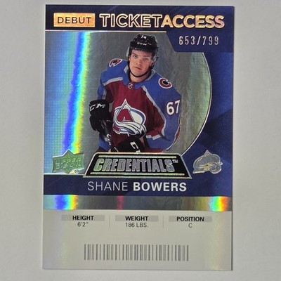 2021-22 Upper Deck Credentials - 2020-21 Debut Ticket Access Shane Bowers...