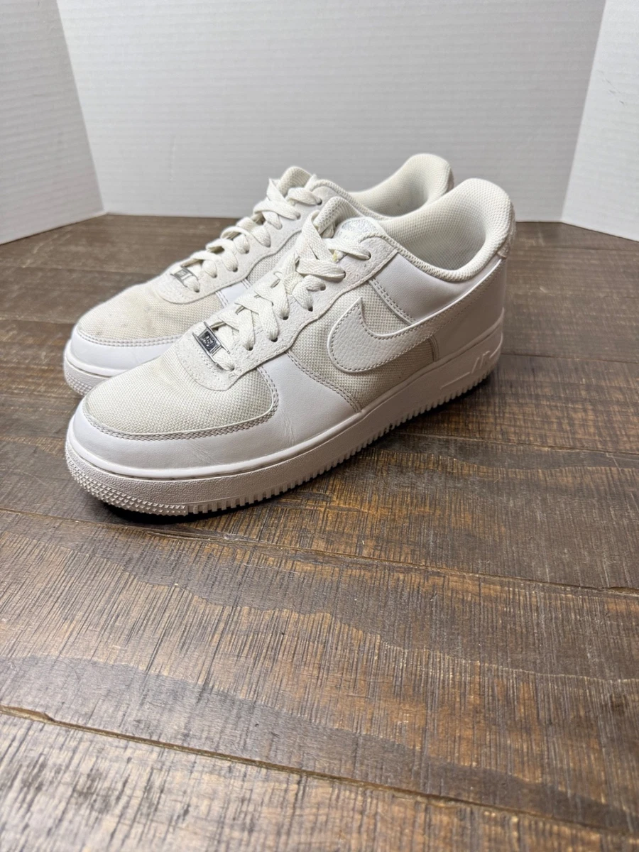 Nike Air Force 1 Canvas White Metallic Silver for Sale