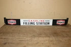 Vtg Texaco Gasoline Filling Gas Station 30" Embossed Metal Door Push Bar Sign