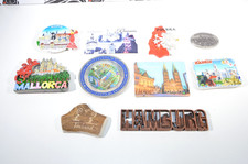 Lotto 10 calamite frigo souvenir città europee souvenir viaggio fridge magnet
