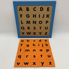 Judy Instructo Alphabet Puzzle See Inside Upper Case Lower Case 1991 VTG 12"