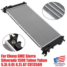 Radiator for Chevy GMC Sierra Silverado 1500 Tahoe Yukon 5.3L 6.0L 6.2L CU13569.