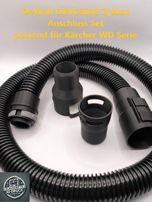 DeWalt DXVCS002 Zyklon Anschluss-Set passend für Kärcher WD System bis 4m