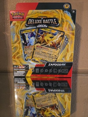 Pokemon Trading Cards - Deluxe Battle Deck - ZAPDOS EX (60-Card Deck, Deck Box+)