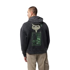 FOX RACING THROTTLE  OVERSIZED Hoodie - black washed - Gr.: L - XXL