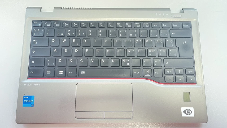 Fujitsu LifeBook U7411 Handauflage Tastatur  Keyboard QWERTY mit Touchpad - Bild 2 von 4