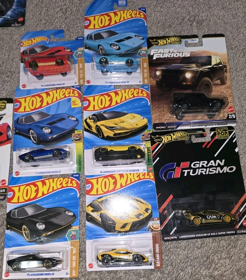 Hot Wheels Luxury LOT , PORSCHE'(8) BMW(5) Ferrari(3) ,LAMBO(8) Lot Of 24 - Image 2 of 2