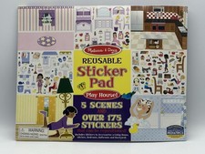 Melissa  Doug Reusable Sticker Pad PLAY HOUSE OR DRESS UP OR HABITAT