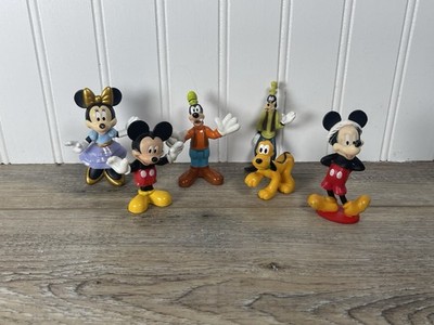 Disney Toys Figure Lot Of  6 Mickey Mouse Minnie Goofy Pluto Mattel Greenbrier