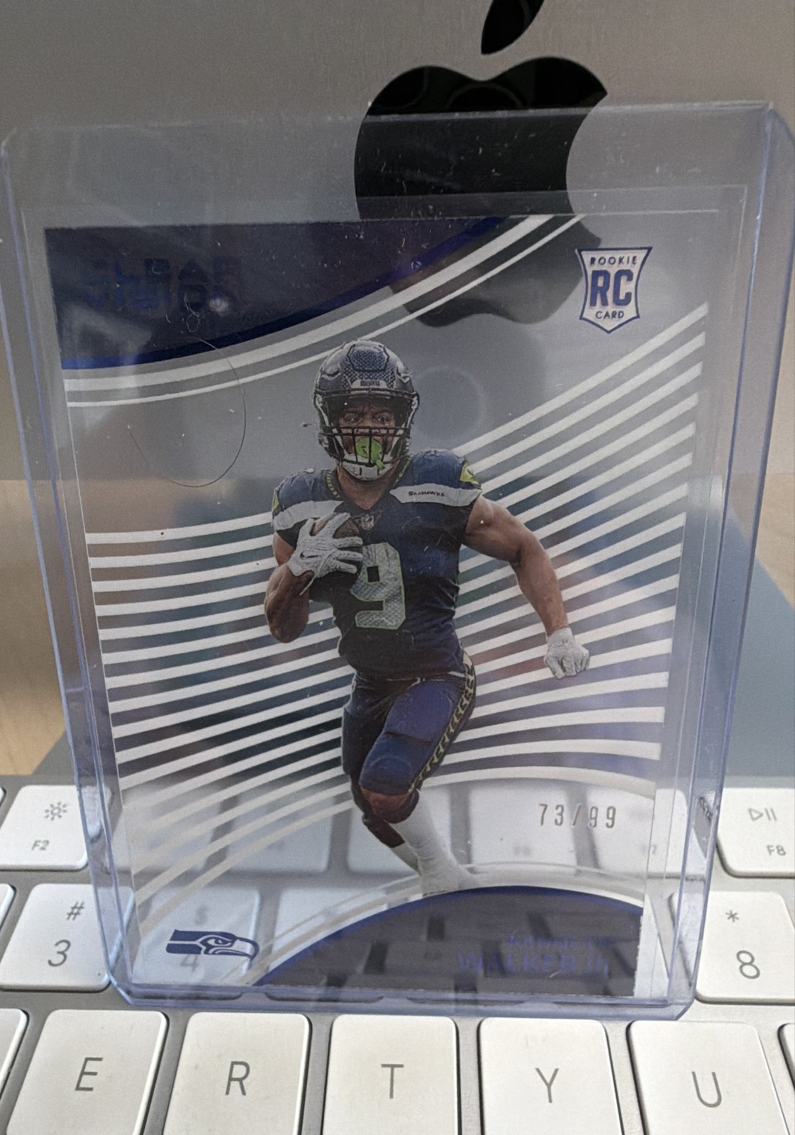 Kenneth Walker III Panini Chronicles Clear Vision Rookies #CVR4 Blue