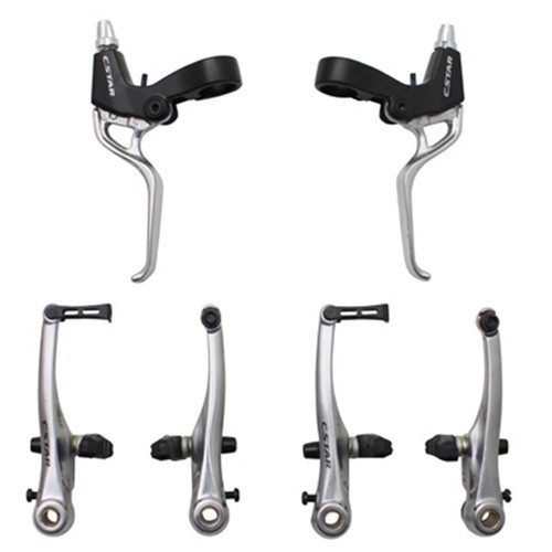 Lot 1 Ou 2 Paires Freins V Avant/Arrière Vélo – Alliage Aluminium Noir Pour 24"/26"