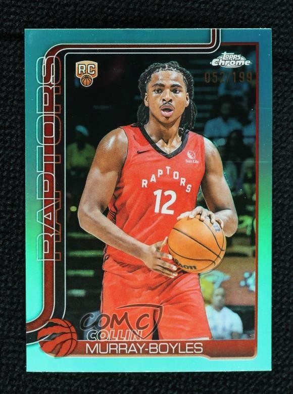 2025-26 Topps Chrome Aqua Refractor 52/199 Collin Murray-Boyles #259 0g4t