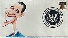 GG (Gary Gozemba) Cachet Inauguration Day 2009 Barrack Obama 