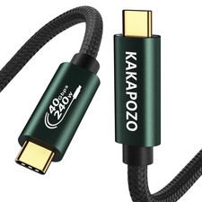 40Gbps USB 4 Cable For Thunderbolt 4 Cable With 240W Fast Charging Cord