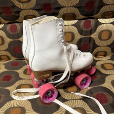 Chicago Roller Skates White and Pink Size 7 GUC