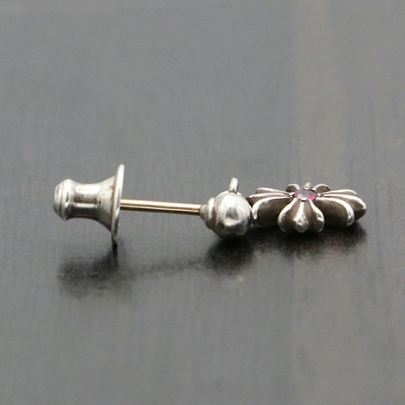 Chrome Hearts Double-sided Ruby Tiny Plus Drop Ea… - image 5