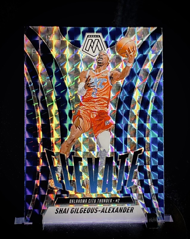 2024-25 Panini Mosaic - Elevate Shai Gilgeous-Alexander #25 Mosaic Prizm