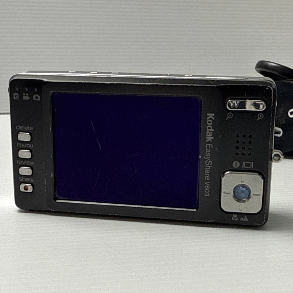Kodak Digital Camera EasyShare V603 6.1MP Black Tested Working - Image 4 of 4