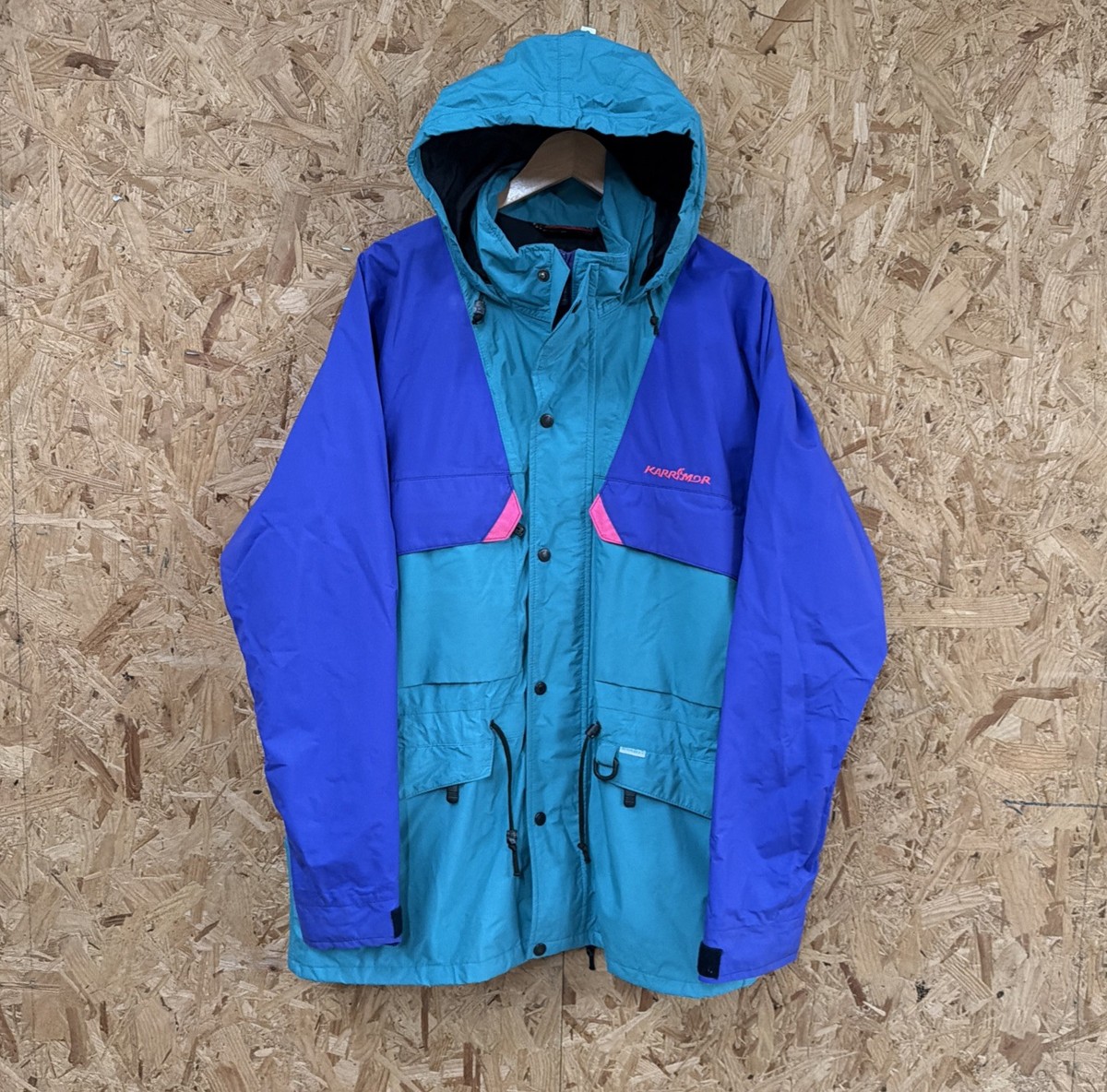 Vintage Karrimor Sympatex Jacket Mens XL 80s 90s Colourblock