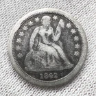 1842-O Seated Liberty Dime Ten Cent 10c New Orleans 90% Silver Coin Better Date!