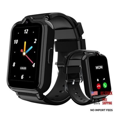 4G Kids Smart Watch Boys - GPS Tracker & Phone Video Calling - HD Touch - Black