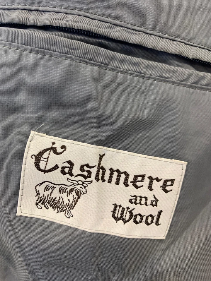 Bruno Pirtelli Men’s Cashmere Wool Overcoat Dark Charcoal Button Front XXL #129 - Image 3 of 4