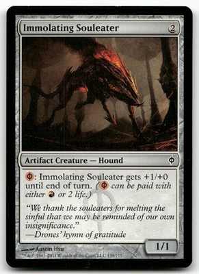 Immolating Souleater #139 (NM) New Phyrexia NPH Magic MTG