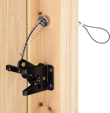 2 Pack Self Locking Gate Latch for Wooden Fence Heavy Duty,Gravity Lever Fence D