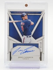 JOSE CANSECO 2025 NATIONAL TREASURES PEERLESS SIGNATURES GOLD AUTO /49 Q7137