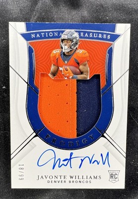 2021 Panini National Treasures - Prodigy Patch Autographs Javonte Williams../99