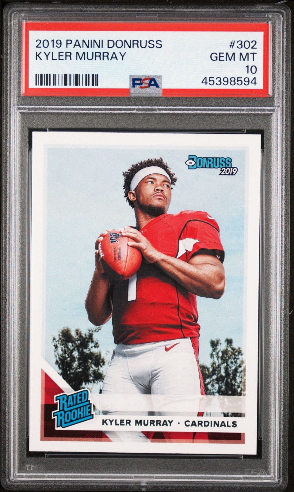 2019 Panini Donruss #302 Kyler Murray RC PSA 10 GEM MINT