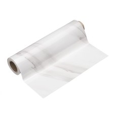 Wood Grain Wallpaper Border 8" x 16.4ft Textured Frame Sticker, White Texture