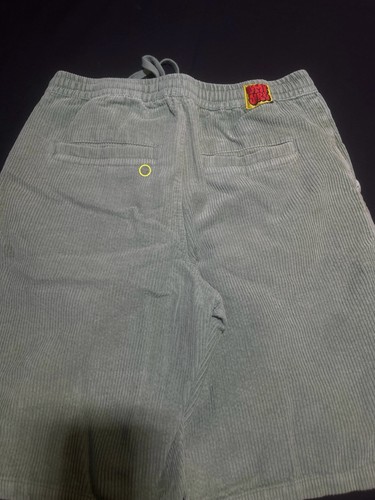 Pantalones Cortos Empyre Pana Para Hombres Pequeños Verdes Calce Relajado Patinador Sueltos Sueltos Patín Hombres - Imagen 3 de 16