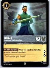 Benja - Guardian of the Dragon Gem 180/204 Common Fabled NM Lorcana Disney
