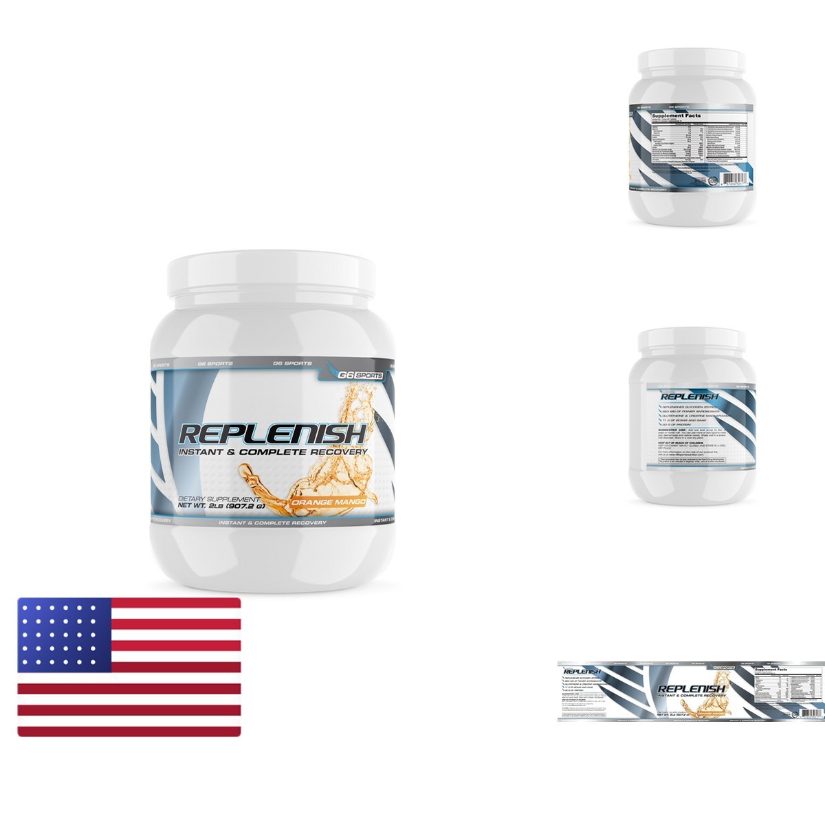 G6 Sports Nutrition Replenish Instant & Complete Recovery – Orange Mango