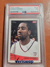 2009 TOPPS #319 JAMES HARDEN RC ROOKIE PSA 7