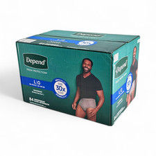 Depend Fresh Protection Adult Incontinence Underwear Men's Large - 84 Count