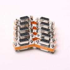 10 PCS DB9 Null Modem Female To Female Slimline Serial Port Adapter Transfer