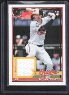 2026 Topps #91R2-DB Dylan Beavers 1991 Patch 35th Anniversary Relic Card Orioles