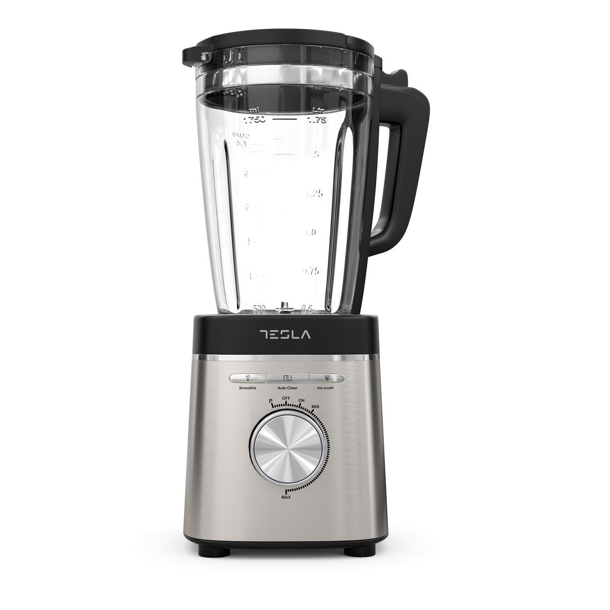Blender Tesla 1400w Inox noir, l'élégance durable pour chefs exigeants