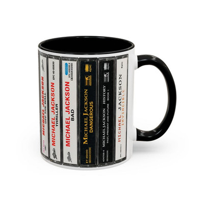 Michael Jackson Cassette Mug, King of Pop Retro, Coffee Cup