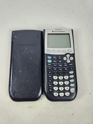 Texas Instruments TI-84 Plus Graphing Calculator Has Cover Fair Condition Tested