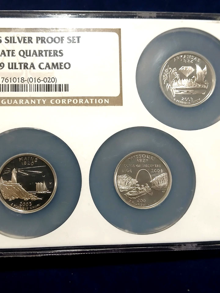 2003-S SILVER PROOF SET STATE QUARTERS NGC ~ PF 69 ULTRA CAMEO~ NICE! - Image 3 of 4