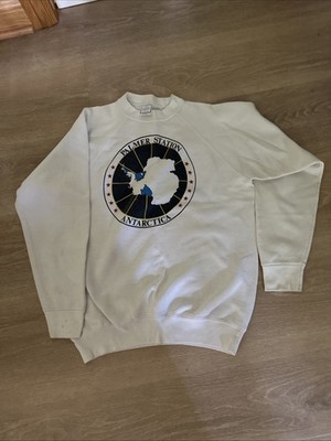 Vintage Palmer Station Antarctica Sweatshirt Science Research XL 80s Raglan