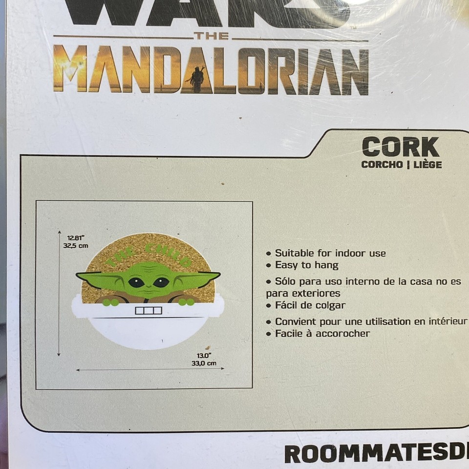 Star Wars The Mandalorian Cork Board The Child Baby Yoda Bulletin 13x12.81 Inch eBay